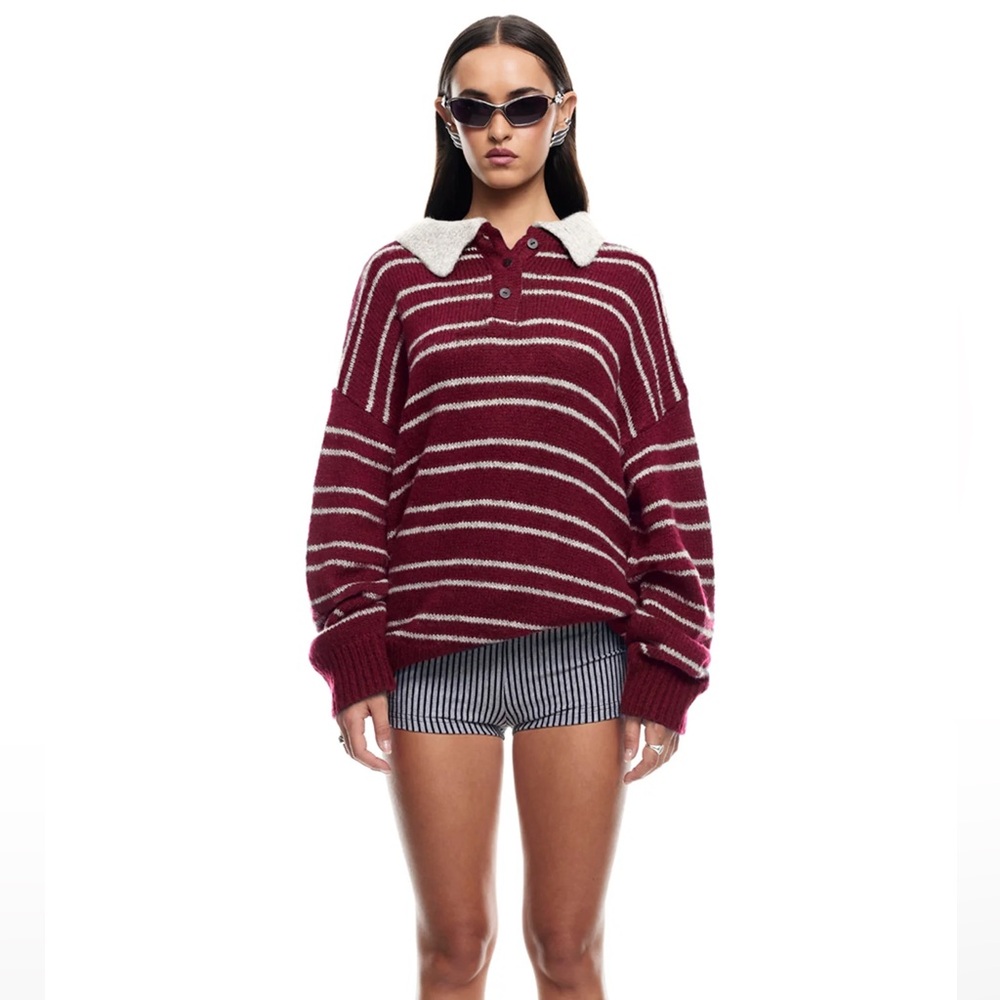 LIONESS Rising Sun Jersey in Crimson